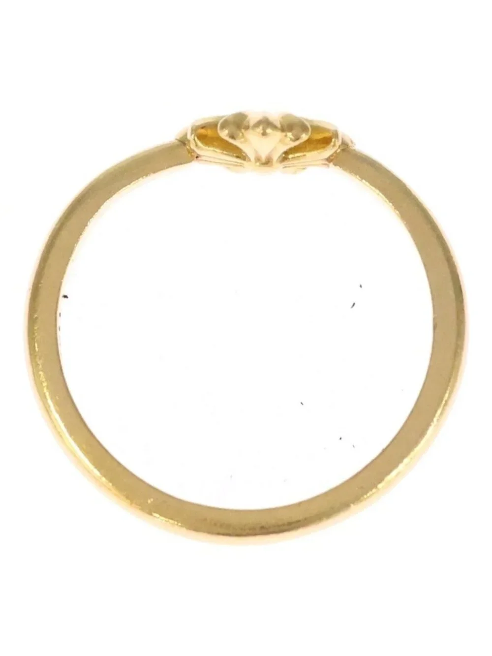 Chrome Hearts 22k Bubblegum CH Dia Bubble Gum CH Pla Sling 1 Diamond Gold Ring